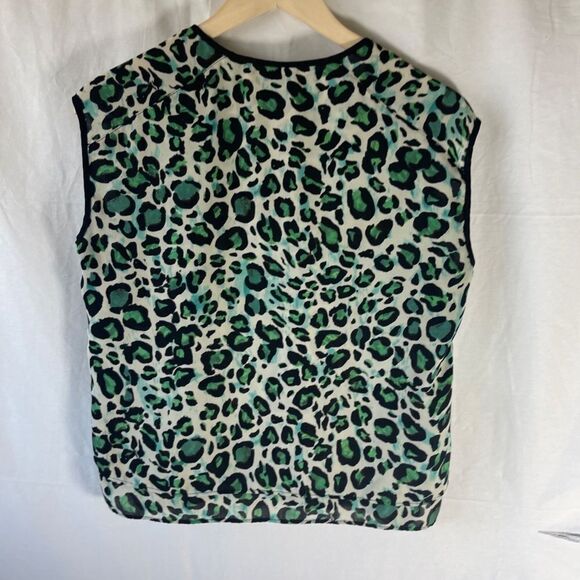CAbi Jungle Cheetah Print Sleeveless Top Sz S - Picture 3 of 7